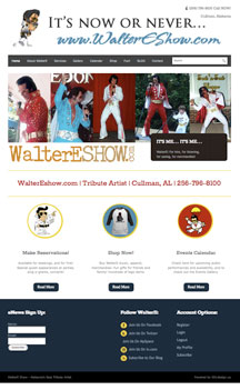 Elvis Tribute Artist Website Design & Hosting